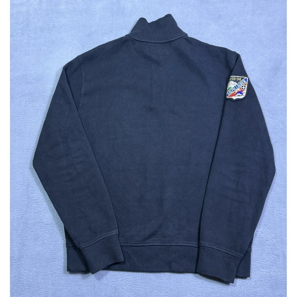 Polo Ralph Lauren 1/4 Zip Pullover Mens M Big Pony Ralph Lauren Heritage Skiing